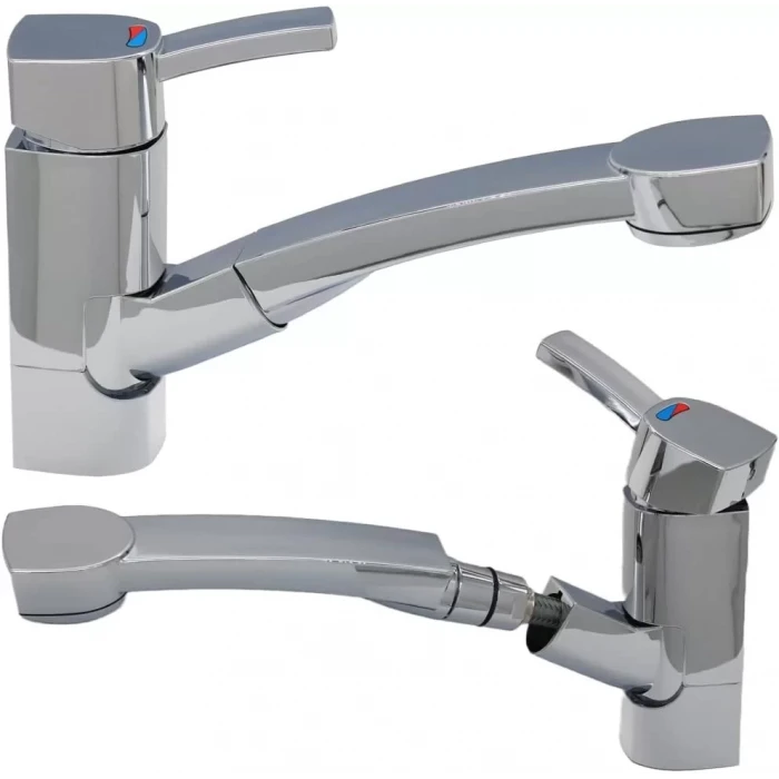 Comet Capri Piccihina Krom Sıcak/Soğuk Spiral Karavan Duş Başlığı