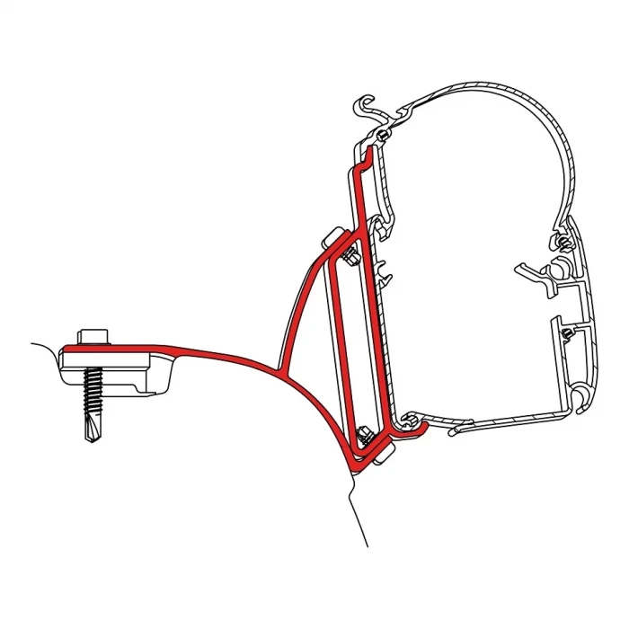Dometic Volkswagen T5/T6 Multivan PW1100, PW1500 Tente Montaj Braketi