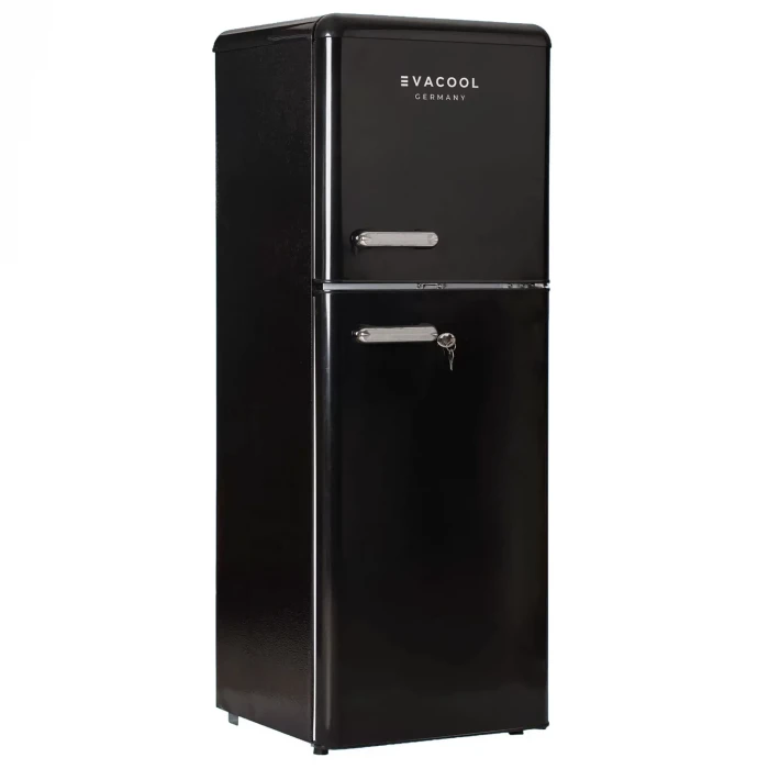 EvaCool Eva RM138 Retro Siyah 138Lt 12-24V Sabit Kompresörlü Karavan Buzdolabı