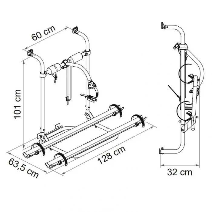 Fiamma Carry Bike Hobby 2li Karavan Bisiklet Taşıyıcı