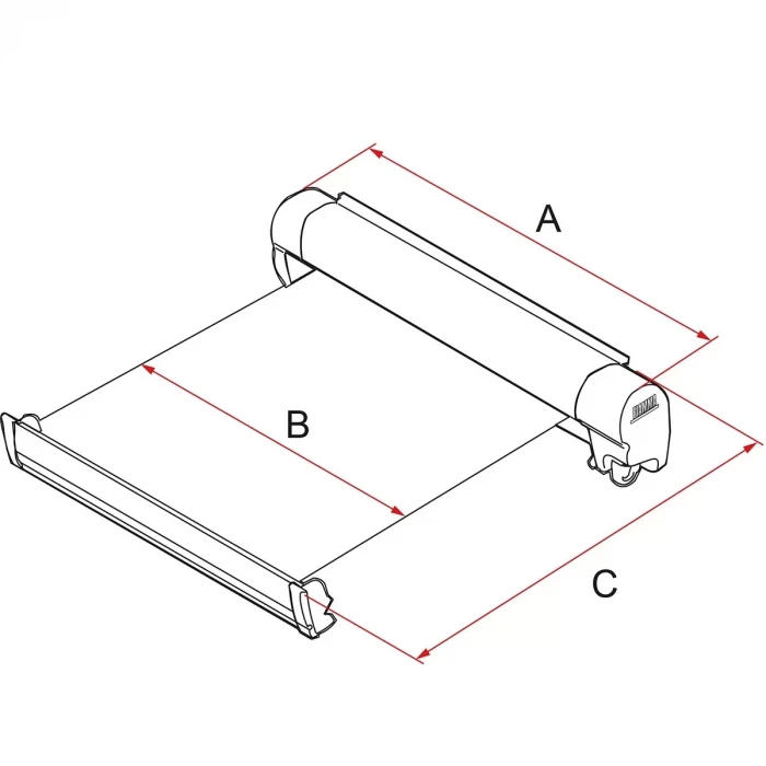 Fiamma F45s 2.60 x 2.00 Beyaz Duvar Tipi Karavan Tentesi