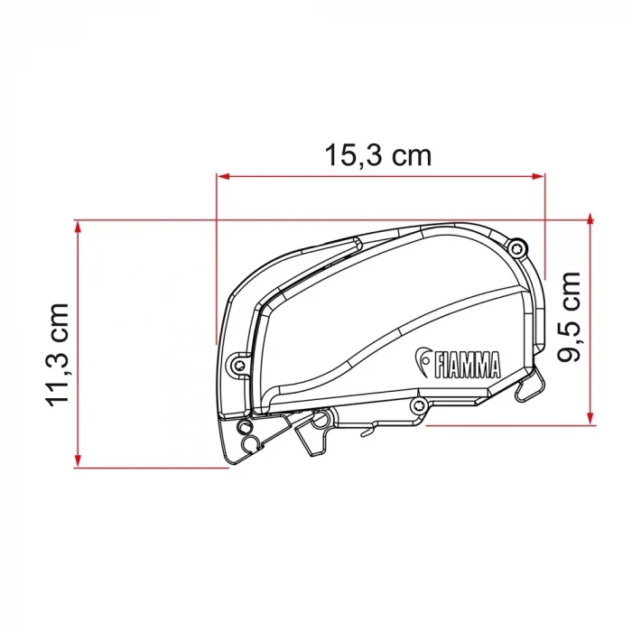 Fiamma F80s 3.40 x 2.50 Beyaz Çatı Tipi Karavan Tentesi