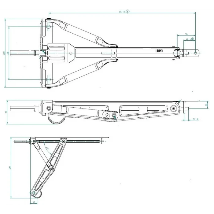 Knott 1000 Kg Karavan Destek Ayağı