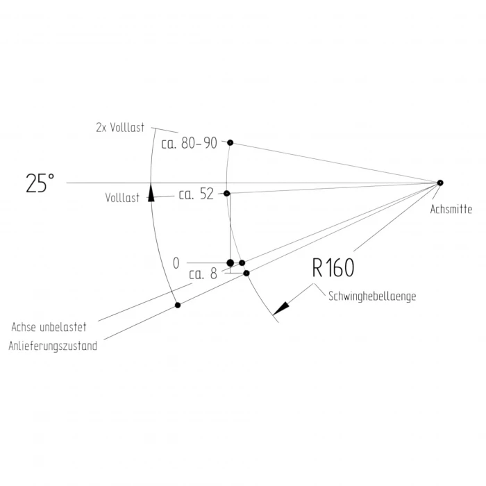 Knott 1350Kg 4x100 1400 - 1850mm Torsiyonlu Frenli Aks Dingil