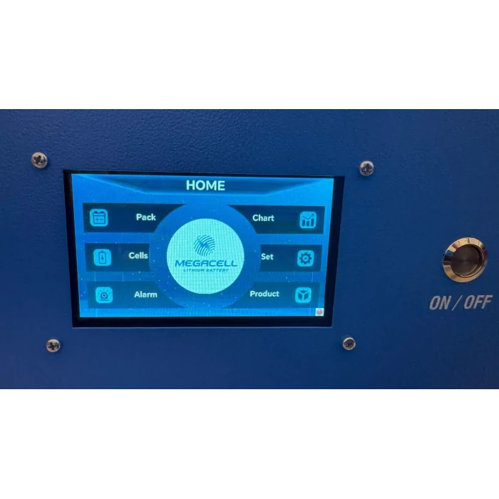 MEGACELL LiFePO4 25.6V 200Ah Bluetooth Dokunmatik Ekran Lityum Demir Fosfat Akü