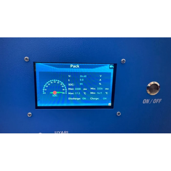 MEGACELL LiFePO4 25.6V 200Ah Bluetooth Dokunmatik Ekran Lityum Demir Fosfat Akü