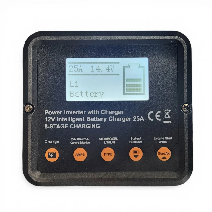 Mullinix NFS 2000W 12V 25A Şarjlı UPS Transfer Switchli Tam Sinüs İnvertör