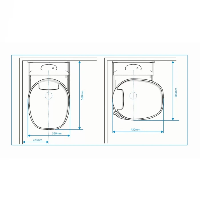 Thetford C200 cs Çekme Karavan Döner Kasetli Tuvalet