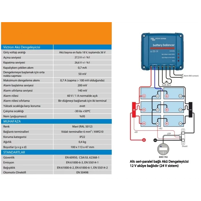 Victron Battery Balancer Akü Şarj Dengeleyicisi