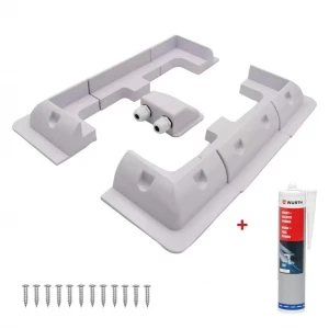 2K Abs Solar Güneş Paneli Montaj Braket Seti 7 Parça + Würth Silikon