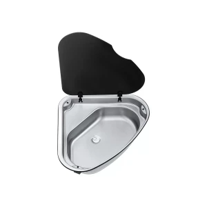 Thetford SBL3350-SP Cam Kapaklı Köşe Karavan Eviye