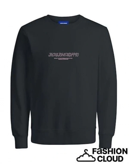 2 İplik Şardonlu Ve Baskılı Erkek Sweatshirt