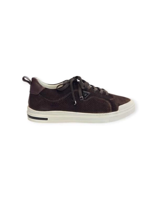 77855 Memory Foam Esnek Taban Hakiki Nubuk Deri Erkek Sneaker Kahve