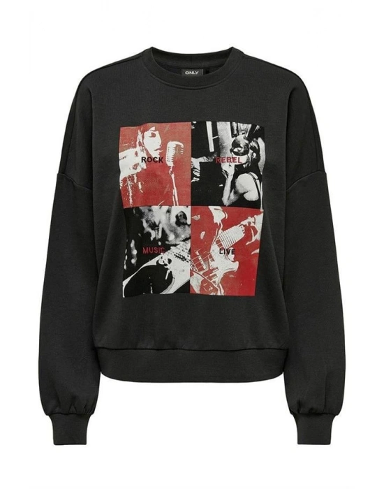 Baskılı Kadın Sweatshirt