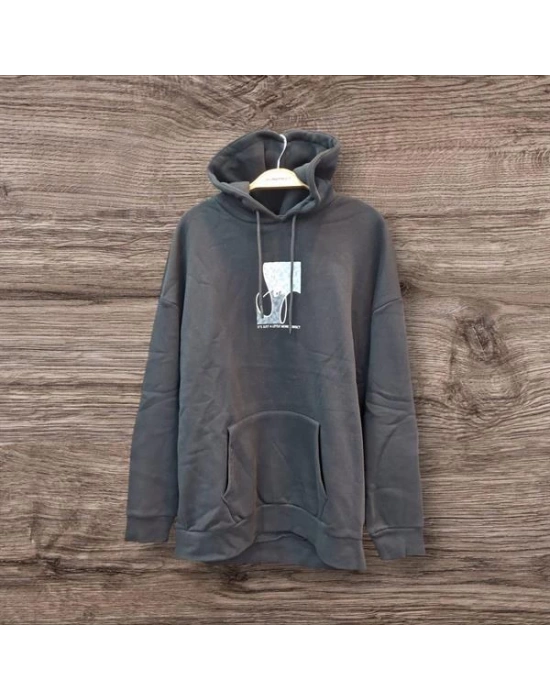 Baskılı Oversıze Erkek Hoody