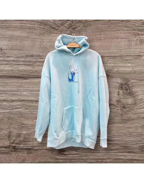 Baskılı Oversıze Erkek Hoody