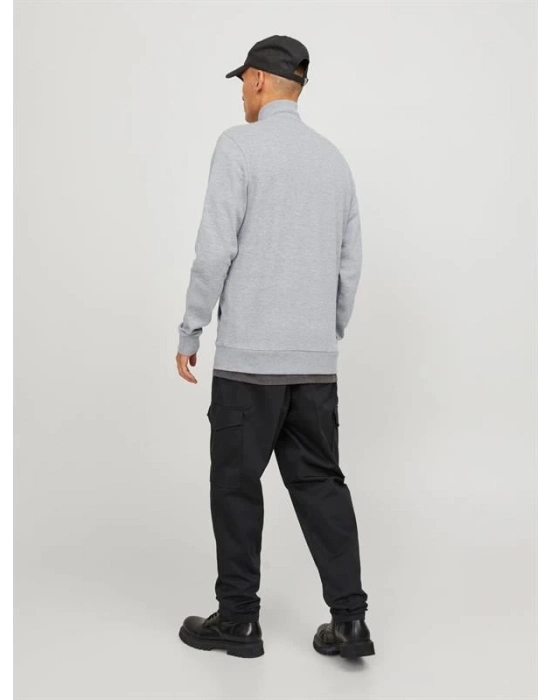 Cep Detaylı Pamuk Fermuarlı Sweatshirt