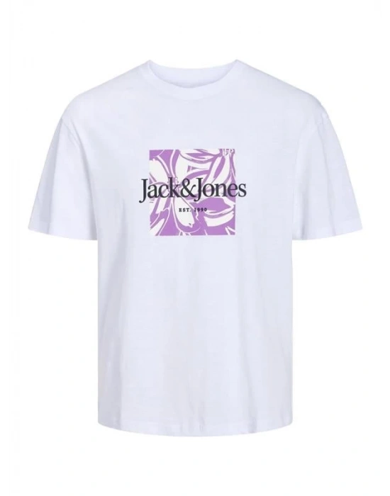 Flamlı Kumaş Baskılı Erkek T-Shirt
