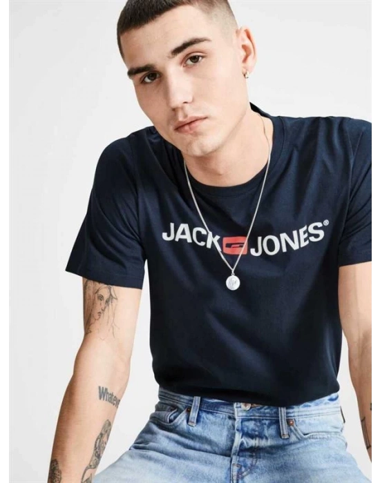 JJ 12137126 Baskılı Basic Erkek T-Shirt