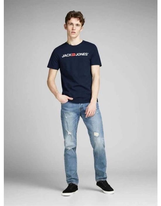 JJ 12137126 Baskılı Basic Erkek T-Shirt