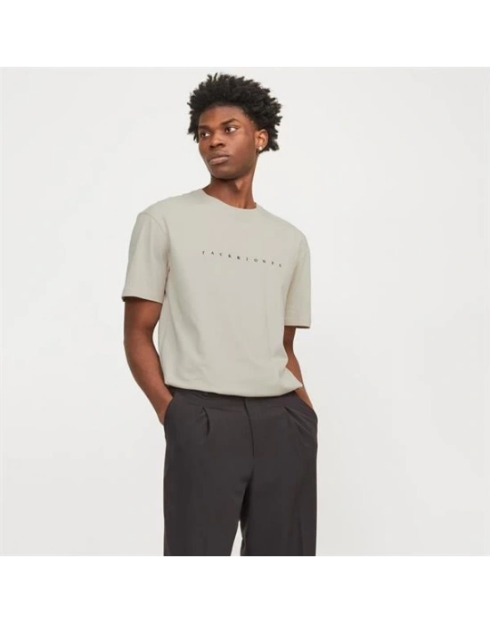 JJ 12234746 Basıc Bisiklet Yaka Erkek T-Shirt
