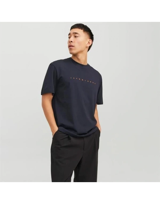 JJ 12234746 Basıc Bisiklet Yaka Erkek T-Shirt
