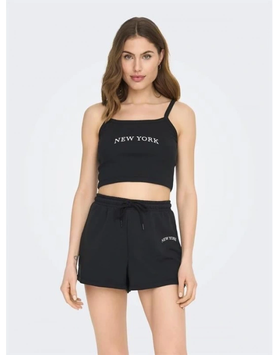 Kadın Crop Desenli Top