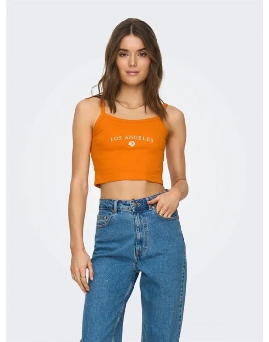 Kadın Crop Desenli Top
