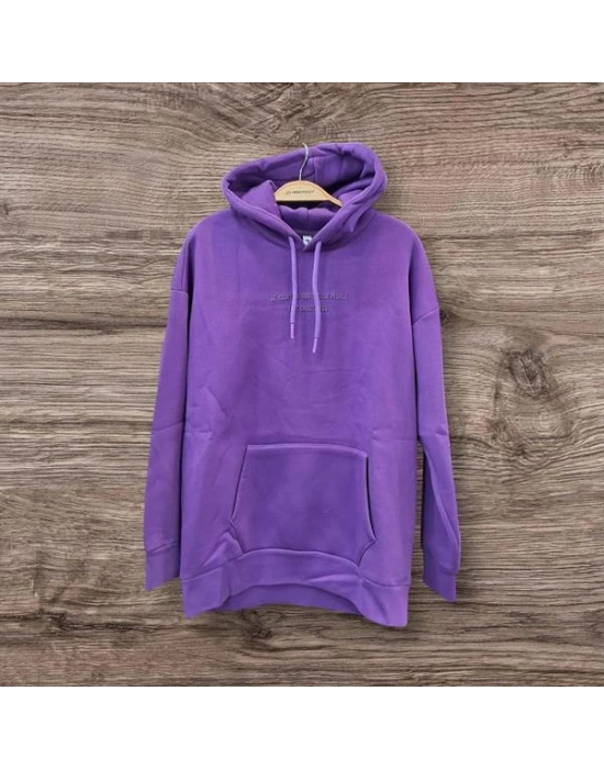 Kapüşonlu Oversıze Kanguru Cepli Erkek Sweatshirt