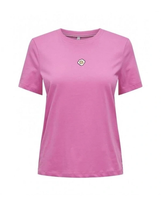 Karikatur Baskılı Basic T-Shirt