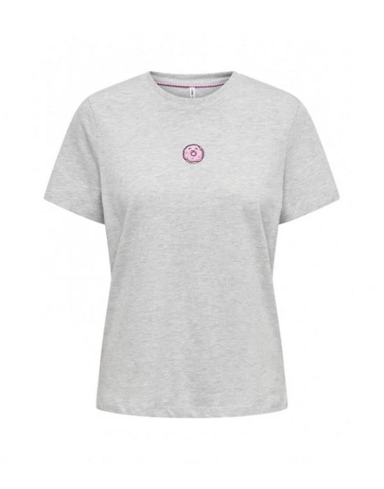 Karikatur Baskılı Basic T-Shirt