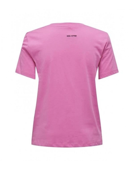 Karikatur Baskılı Basic T-Shirt