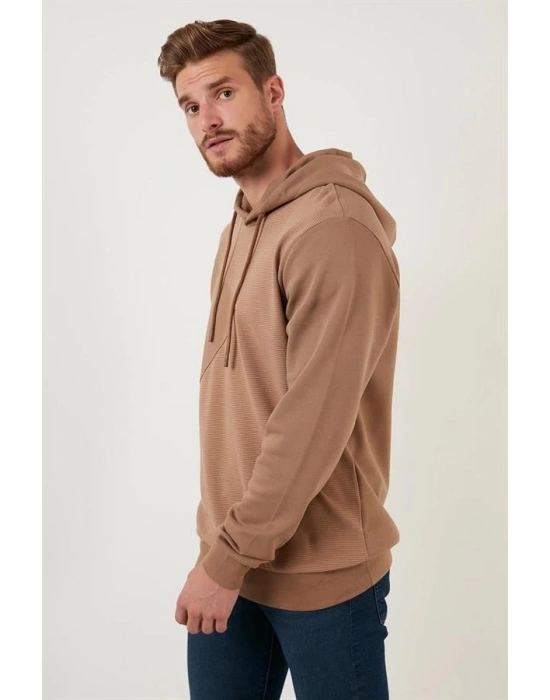 Lakınt Parçalı Kapşonlu Sweatshirt