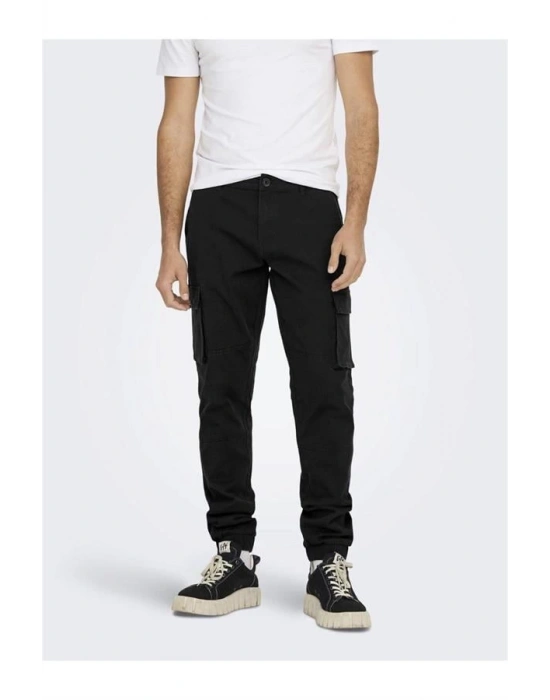 Lastikli Paça Kargo Jogger Pantolon
