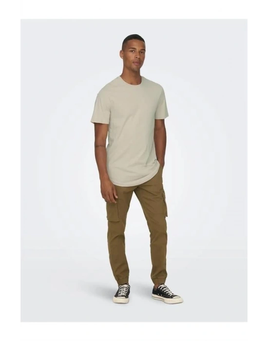 Lastikli Paça Kargo Jogger Pantolon