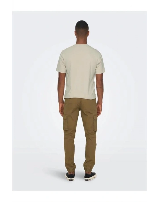 Lastikli Paça Kargo Jogger Pantolon