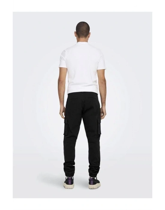 Lastikli Paça Kargo Jogger Pantolon