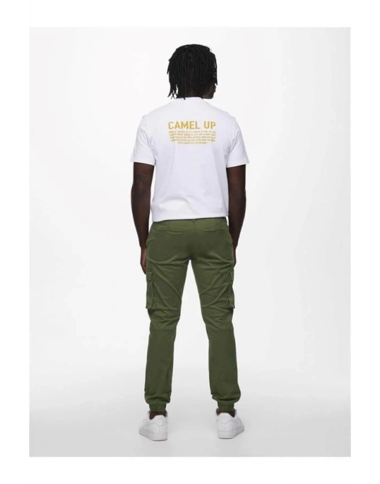 Lastikli Paça Kargo Jogger Pantolon