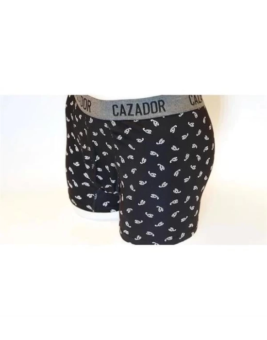 Likralı Tekli Boxer Gri