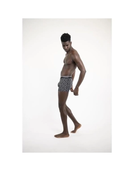 Likralı Tekli Boxer Gri