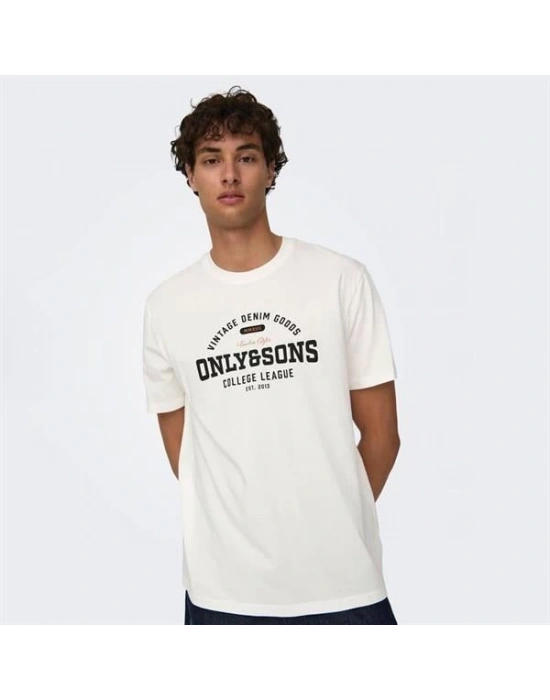 Logo Baskı Erkek T-Shirt