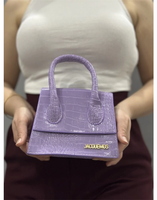 luxe lila cilt çanta