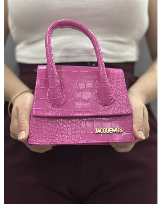 Luxe pembe cilt çanta