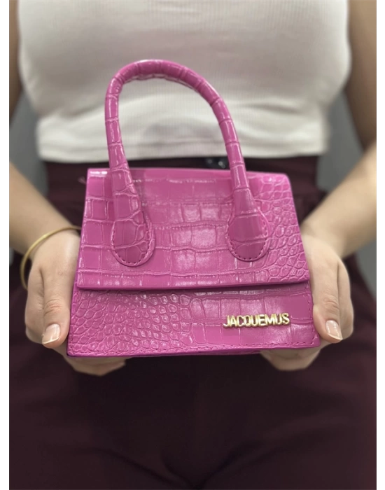 Luxe pembe cilt çanta