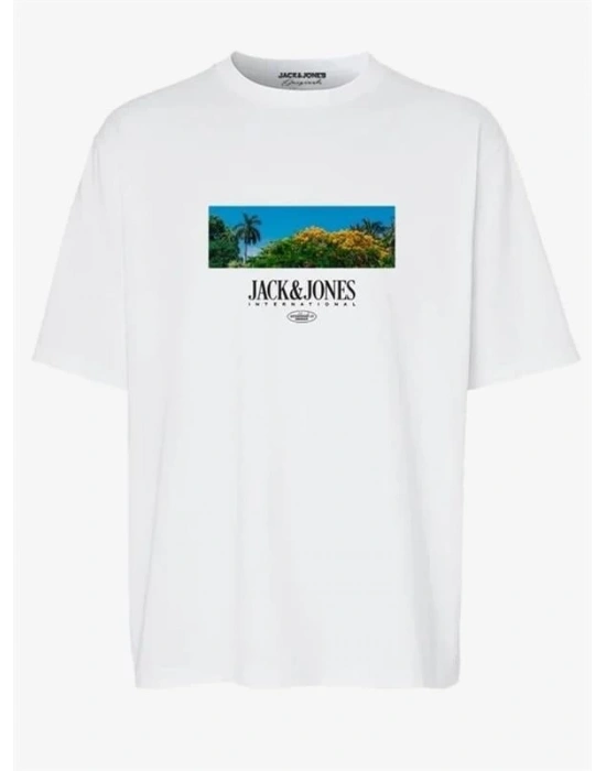 Manzara Baskılı Erkek T-Shirt