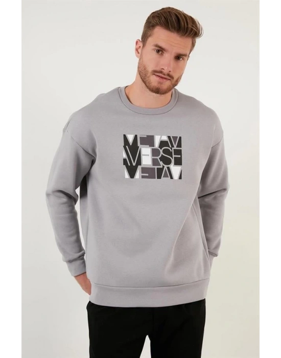 Metaverse Baskı Sweatshirt
