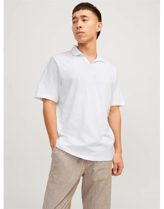 Organik Pamuk Basic Erkek Polo Yaka T-Shirt