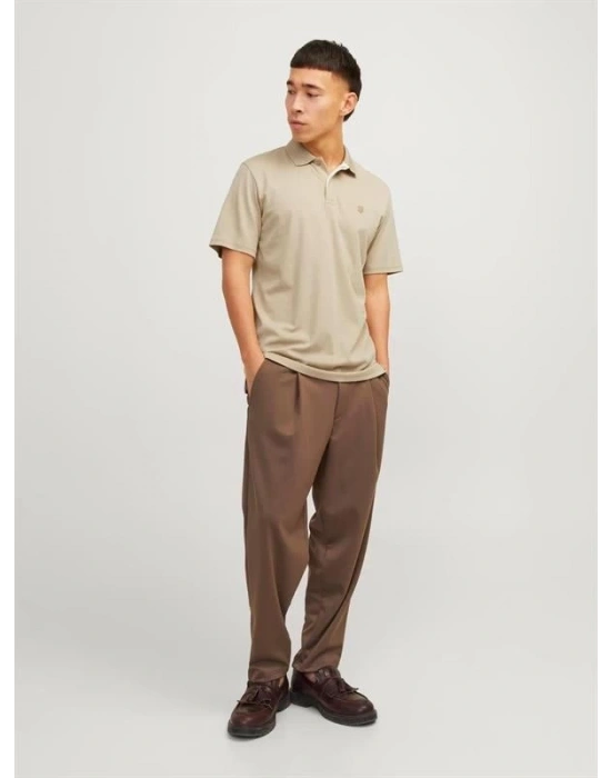 Organik Pamuk Basic Erkek Polo Yaka T-Shirt