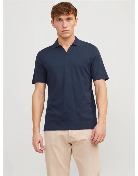 Organik Pamuk Basic Erkek Polo Yaka T-Shirt