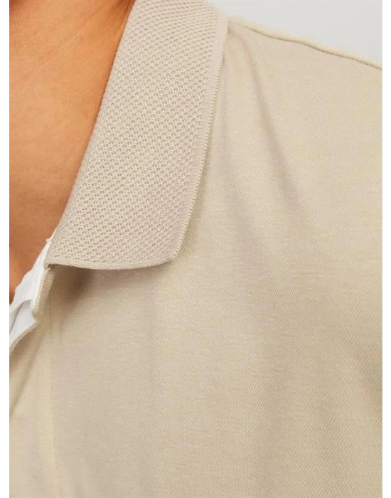 Organik Pamuk Basic Erkek Polo Yaka T-Shirt